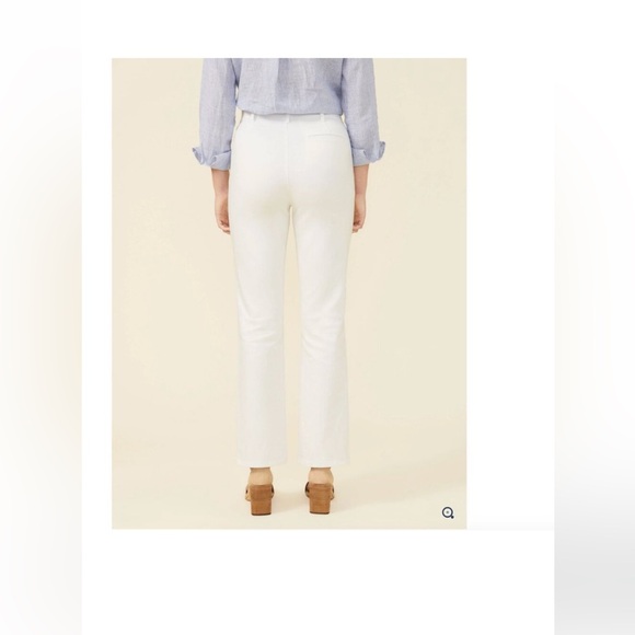 J. McLaughlin Women's Rainey White Front Slit Straight Leg Jeans Size 6 - Picture 8 of 9